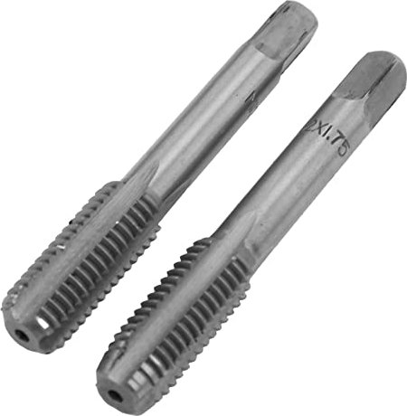 Strumento per maschiare i filetti, BOROCO 2 pezzi maschi per filettature in acciaio alto, scanalature dritte, maschiare per filettare a mano(M18*2.5)