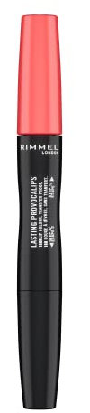 Rimmel, Lasting Provocalips, Labial fijo, 600 Orange you coming?, Paso 1: 2,3mL, Paso2: 1,6g