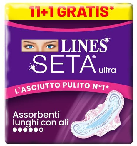 LINES SETA ULTRA LUNGO ALI x11 pezzi +1 in omaggio