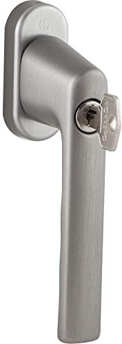 HOPPE Fenstergriff HAMBURG - Sperrzylinder, Aluminium edelstahlfarbig matt
