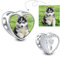 NINGAN Ich liebe meinen Hund 925 Sterling Silber personalisierte Foto Anpassung Charme DIY Geschenk