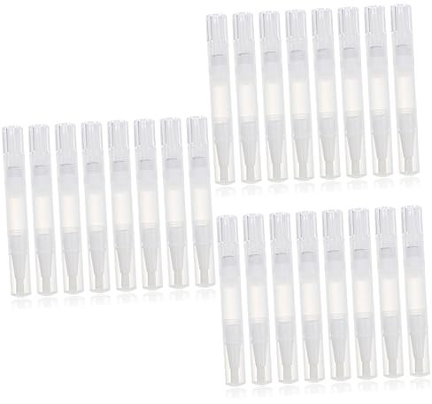 FOMIYES 24 Pz Penna a Spirale Per Smalto Per Unghie Penna Per Olio Per Cuticole Base Lucidalabbra Tubo Di Pennelli Da Pittura Labbro Plastica Forniture Per Unghie Viaggiare Intrecciare