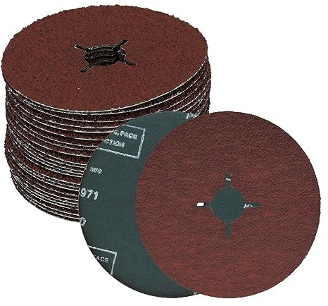 Molatool Lot de 10 disques abrasifs fibre corindon 180 mm P40