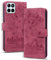 Rosbtib Funda para Honor X6 4G/X8/70 Lite Flip Cover PU Cuero Magnética con Función de Soporte y Billetera - Gatito Rojo