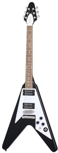Epiphone Kirk Hammett 1979 Flying V Ebony - E-Gitarre