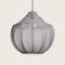 LEDKIA LIGHTING - Pendelleuchte Ayla | Metall & Stoff | E27 Fassung | IP20 Schutz | Innenbeleuchtung | Ø450mm x 420mm | Vielseitiges Design für Wohn- und Geschäftsräume, Rauchgrau