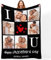 Mraxovid Personalisierte Valentinstagsgeschenke für Sie und Ihn, personalisierte Fotodecke, personalisierte Decken für Erwachsene, Personalisierte Decke mit Fotogeschenk für Freund, Freundin