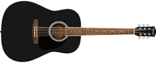 Fender FA-25 Dreadnought Acoustic Guitar, Walnut Fingerboard, Black