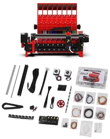 ERCF-Kit, 8-Farben-Druck Enrager Rabbit Carrot Feeder Multi Material MMU Kit für Klipper 3D-Drucker, EBB MMB Motherboard, EZ2209 Treiberprogramm, GDW DS041MG Servo