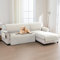 BellaHills 100% Wasserdicht Sofabezug L Form (247cm) Sofa Überzug für Kinder Hunde, Sofa Couch Sessel Ecksofas,Weicher Sofabezug rutschfest, Beige