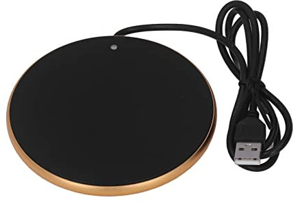 Coffee Mug Warmer, Mug Warmer For Desk, USB Candle Warmer, Suitable for Use At Home, In The Office, And During Travel (Gold)