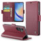 Phernykas Coque pour Samsung A34 Étui Portefeuille Cover en Cuir PU Wallet avec Cartes Magnétique et RFID Protection Antivol Folio Housse Samsung A34 Case, Vin Rouge