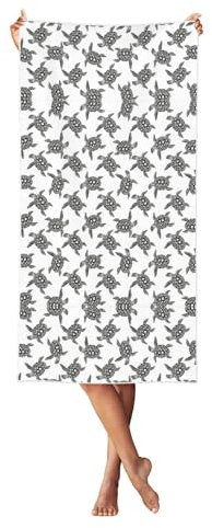 pvinnk Strandtuch mit Tiermotiven, Meeresschildkröten, Übergröße, für Erwachsene, schnell trocknend, leicht, für Reisen