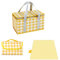 Cestas de picnic aisladas, 35 x 20 x 20 cm, bolsa isotérmica para picnic de 15 l, con manta de picnic de 150 x 200 cm, bolsas de playa portátiles impermeables para actividades al aire libre calientes