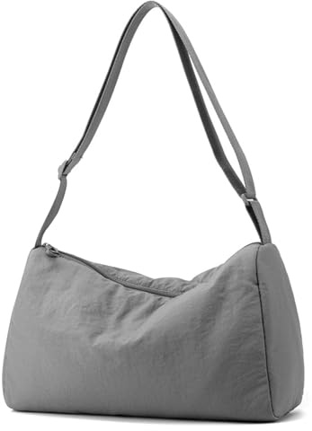 Mayoii Kleine Sporttasche für Damen, wasserdicht, kleine Reisetasche, großes Fassungsvermögen, verschleißfeste Damen-Sporttasche und integrierte Schicht, grau, Small