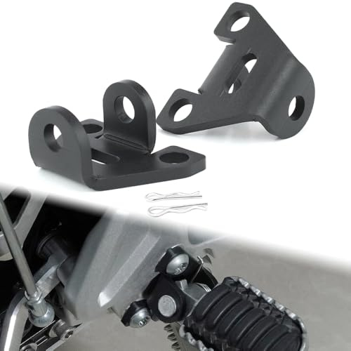 Xitomer Supports d'abaissement pour repose-pieds Rider pour Tenere 700 XTZ690 XTZ700 2019-2024, Tenere 700 Rally Edition 2020-2024/Tenere 700 World Raid 22-24, Rider Peg Pédales d'abaissement