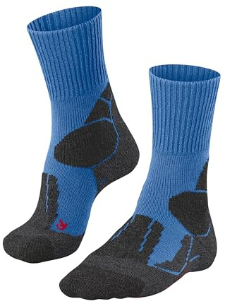 FALKE Herren Wandersocken TK1 Adventure M So Wolle Funktionsmaterial antiblasen dick 1 Paar, Blau Blue Note 6545, 44-45