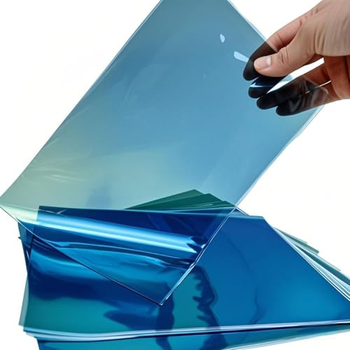 Vsosfiza Cellophane Treat Bags Blue, 9x6 inches, 50 Pack with Ties,Small Party Favors bags for Cookie Candy Popcorn