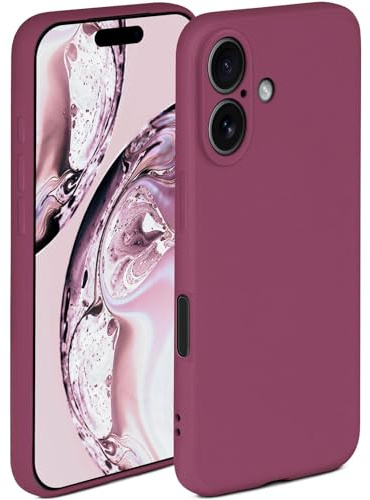 ONEFLOW Soft Case für iPhone 17 Hülle aus Silikon mit Kameraschutz, Silikonhülle mit erhöhtem Schutz fürs Display, Backcover Schutzhülle, weiche Handyhülle, Pflaume