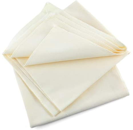 Bäckerleinen Leinentuch Brot Backen 75 X 45cm, 2 pcs Natur Bäckerleinen Teige Teigtuch Gärfolie für Brotbackzubehör Strudeltuch zur Teigzubereitung Backen zur Teigzubereitung und Backen