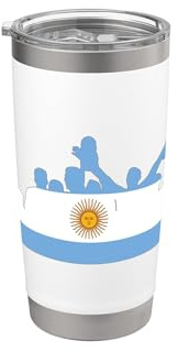 Bandiera del mondo USA Football 26 Argentina Bicchiere termico in acciaio inox doppia parete