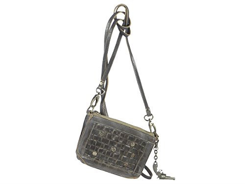 Billy the Kid Nasty Cowboys Charlotte Umhängetasche Leder 17 cm, Stonegrey, Einheitsgröße