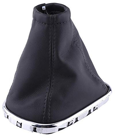KIMISSAuto Gear Knob Boot Gaiter Shifter Boot Schaltknauf Stick, PU Leder Schaltknaufmanschette Schaltknauf Gamasche Fit für Cruze 2008-2012 (Schwarz)