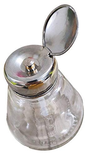 MagiDeal 150ml Glass Push Down Empty Pump Dispenser Bottle for Nail Polish & Lip Eye Makeup Remover, Cap Dispensing Press Bottle