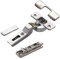 2 x Salice Cerniera a Scodellino Serie 700 con Ammortizzatore Integrato nella Scatolina 110° Schema di Foratura T52 Applicazione Lineare con Piastra di Montaggio Lineare di SO-TECH®