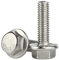 M8-1.25 x 12mm Flanged Hex Head Bolts Flange Hexagon Screws, Stainless Steel A2, DIN 6921, 20 PCS