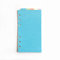 21,6 cm/15,2 cm Kunststoff A5/A6 6-holes Cover rund Ring View Binder Datei Ordner für lose Leaf Tabelle Protectors Binder(Divider Vertical Colored Paper, A6/17cm*10cm/6 Inch)