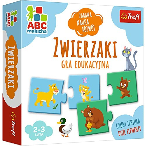 Trefl Tierarten ABC Malucha Bildungsspiel für Kinder im Alter von 2-3 Jahren