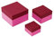 Semikolon 364835 3er Aufbewahrungsboxen Cutting Edge – 3 tlg – drei Größen – Geschenkboxen rot-rosa raspberry fuchsia