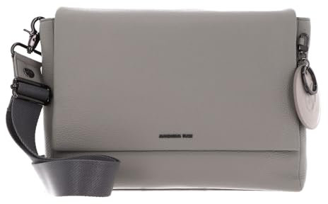 Mandarina Duck Schultertasche Grau (Pearl) Mellow Leather P10fzt39 30 x 24,5 x 8,5 cm (L x H x B)