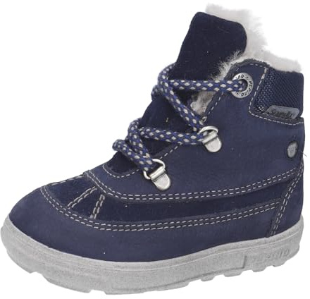 RICOSTA Jungen Stiefel Paolo, Baby und Kleinkinder Lauflernschuhe, Weite: Weit, lose Einlage, Sympatex, straßenschuhe, See/Nautic (180), 21 EU