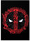 Displate Offiziell Deadpool MetallPoster Magnetische Befestigung Inklusive Lizenziert Bilder Hochwertiges Poster Deadpool - Deadpool Sign Poster 45 cm x 32 cm