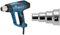 Bosch Professional 06012 A6200 Professional Décapeur thermique GHG 20-63 (2000 W, plage de températures 50-630, film, en carton), Bleu, 3 flux d'air + Bague de réduction 14 mm