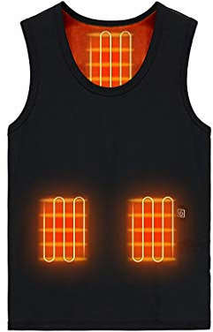 Battnot Beheizte Weste für Herren Damen,Heizweste Warme Jacke Heated Vest,Leichte Beheizbare Weste Elektrische für Jagd Motorrad Outdoor Camping Skifahren Wandern Wärmewest (Ohne Powerbank)