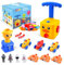 BAKAM Power Balloon Car Toy Age 3+ for Kids, Balloon Launcher Car Toy Set for Kids Science Toy, Inflatable STEM Balloon Pump Cars Racer Kit for Boys Girls (Duck)
