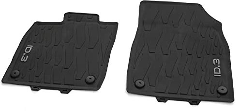 Volkswagen 10B06150282V Gummi Fußmatten Premium Allwettermatten 2X Gummimatten vorn, mit ID.3 Schriftzug