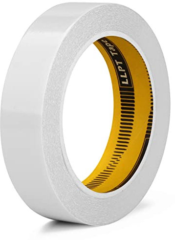 LLPT Cinta Adhesiva de Doble Cara 25mm x 15m 1 Rollo Viscoso Translúcido Ultra Delgado Papel Rasgado a Mano para Bricolaje Artesanal Scrapbooking Hecho a Mano (SPD2515CR01)