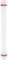 sourcing map Fondant Rolling Pin 18 Inch x 0.98 Inch Adjustable Guide Rings Non-Stick PP Plastic Fondant Roller Dough Roller Kitchen Decorating Tools for Cookie Pastry Pizza Clay