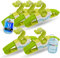 Babybooh 20er Set Kleiderbügel für Kinder & Baby - Mitwachsende Kinderkleiderbügel rutschfest & ausziehbar - Kleider-Bügel Kinderkleidung, Babybügel, Kinderbügel grün