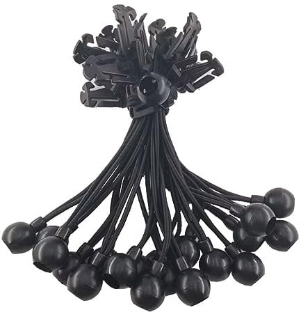 20 Stück Spanngummi mit Kugel,Gummispanner,Planenspanner mit Kugel,Zeltgummis,Spanngummis mit Kugel für Partyzelte Planen