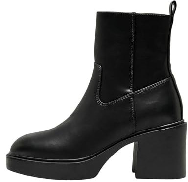 ONLY Damen Schuhe Stiefeletten mit hohem Absatz ONLBianca 15304864 Black 39