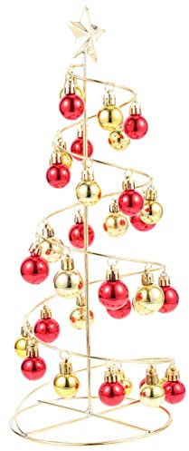 Decorazioni per albero di Natale in ferro battuto per ufficio Decorazioni da tavolo Decorazioni per ufficio Decorazione per la tavola di Natale Albero di paesaggio natalizio Albero di Natale a spirale