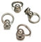 10 Stück ! O-Ringe 10mm - im Halter mit Schraubgewinde, Schraubringe - Farbe: Silber, Ringkloben Modeschmuck, Ring der O, Style: SM Sub Bottom Gothic für Choker als Zubehör, DIY Basteln Schmuck Leder