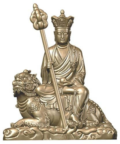 LONDAEE Buddha-Statue, Bronze, Heimdekoration von Ksitigarbha King