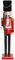THE TWIDDLERS XL Très Grand Soldat de Noël en Bois Casse-Noisette, 90 cm en Rouge Festif, Ornement Traditionnel Classique en Bois de pin Fait à la Main, décoration de Noël avec pièces Mobiles.