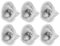 Faretto Alogena MR16 12V 50W GU5.3, Lampadina Dimmerabile Bianco Caldo 2800K, Base 2 Pin, Lampada Alogena Riflettore Luci Illuminazione da Soggiorno, Illuminazione da Paesaggio, Confezione da 6
